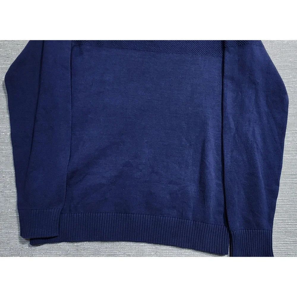 IZOD Navy Crewneck Sweater Knit Long Sleeve XL Tall NWT‎